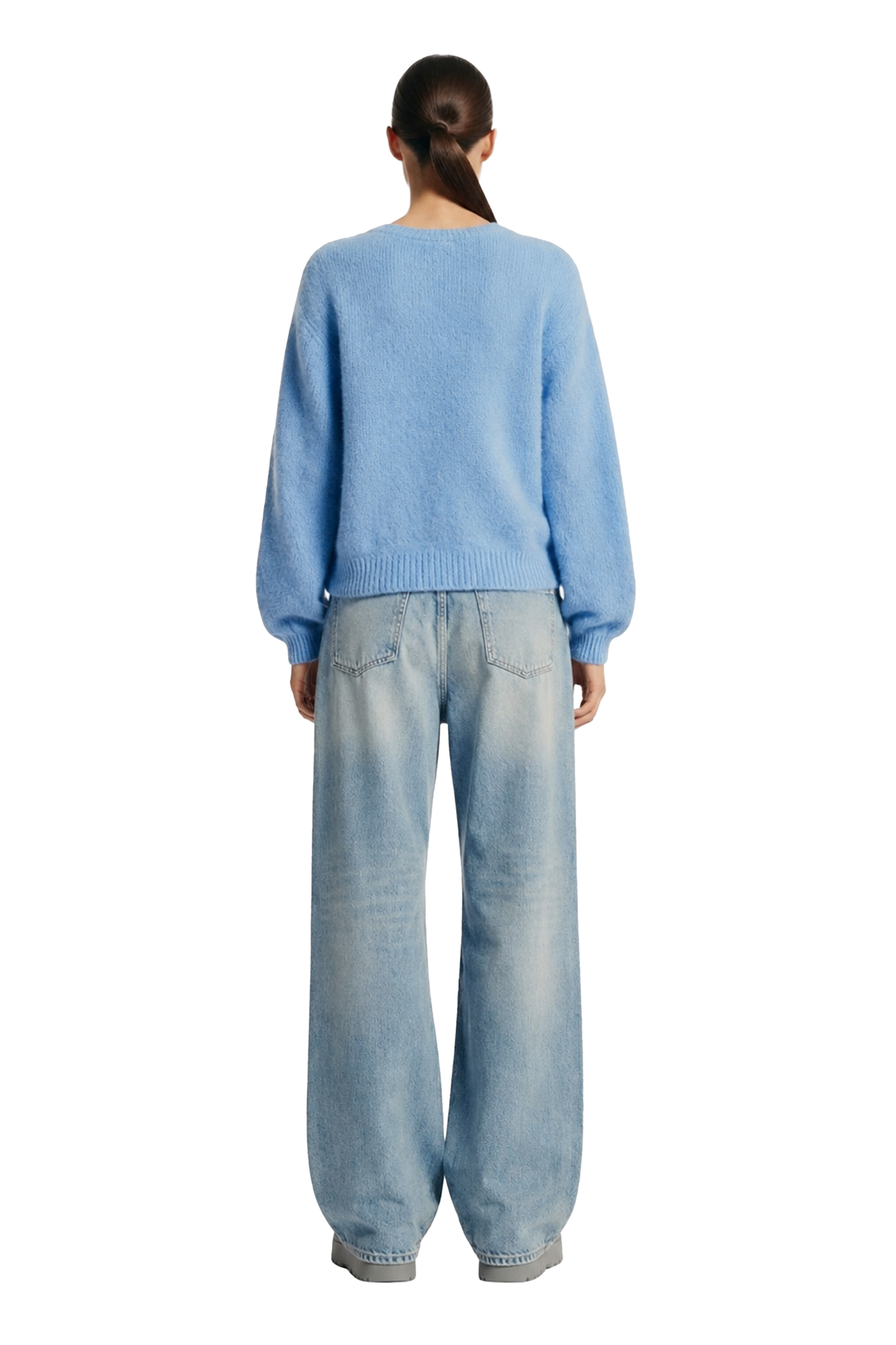 Susan Alpaca Cardigan Sky Blue