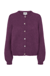 Susan Alpaca Cardigan Aubergine