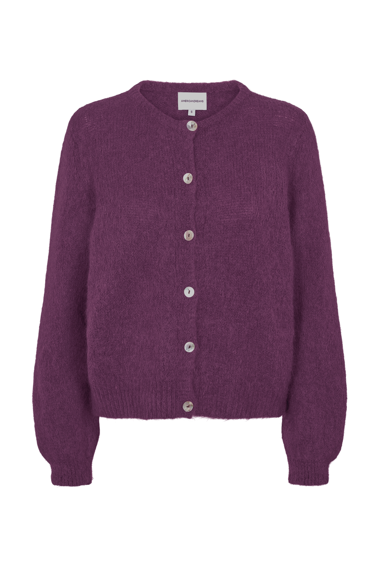Susan Alpaca Cardigan Aubergine