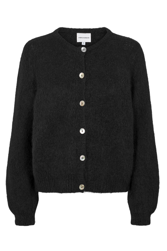 Susan Alpaca Cardigan Black