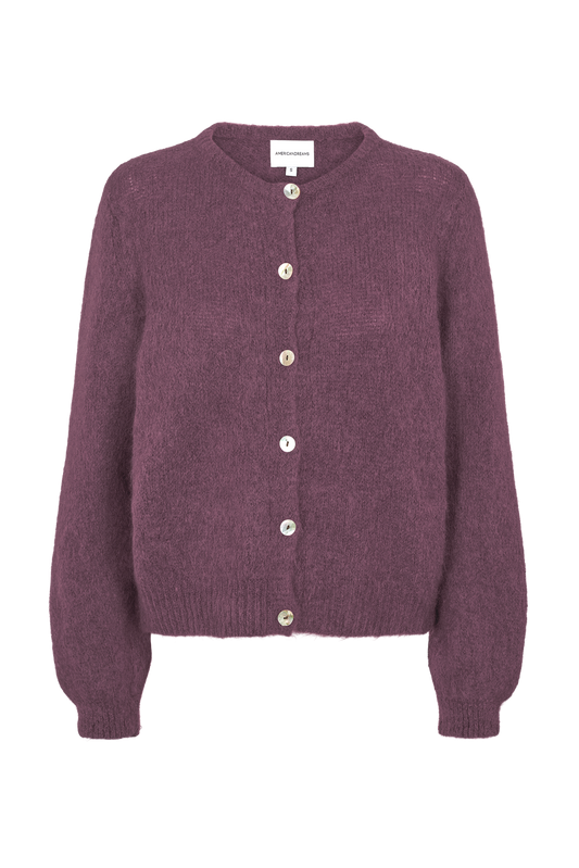Susan Alpaca Cardigan Bordeaux