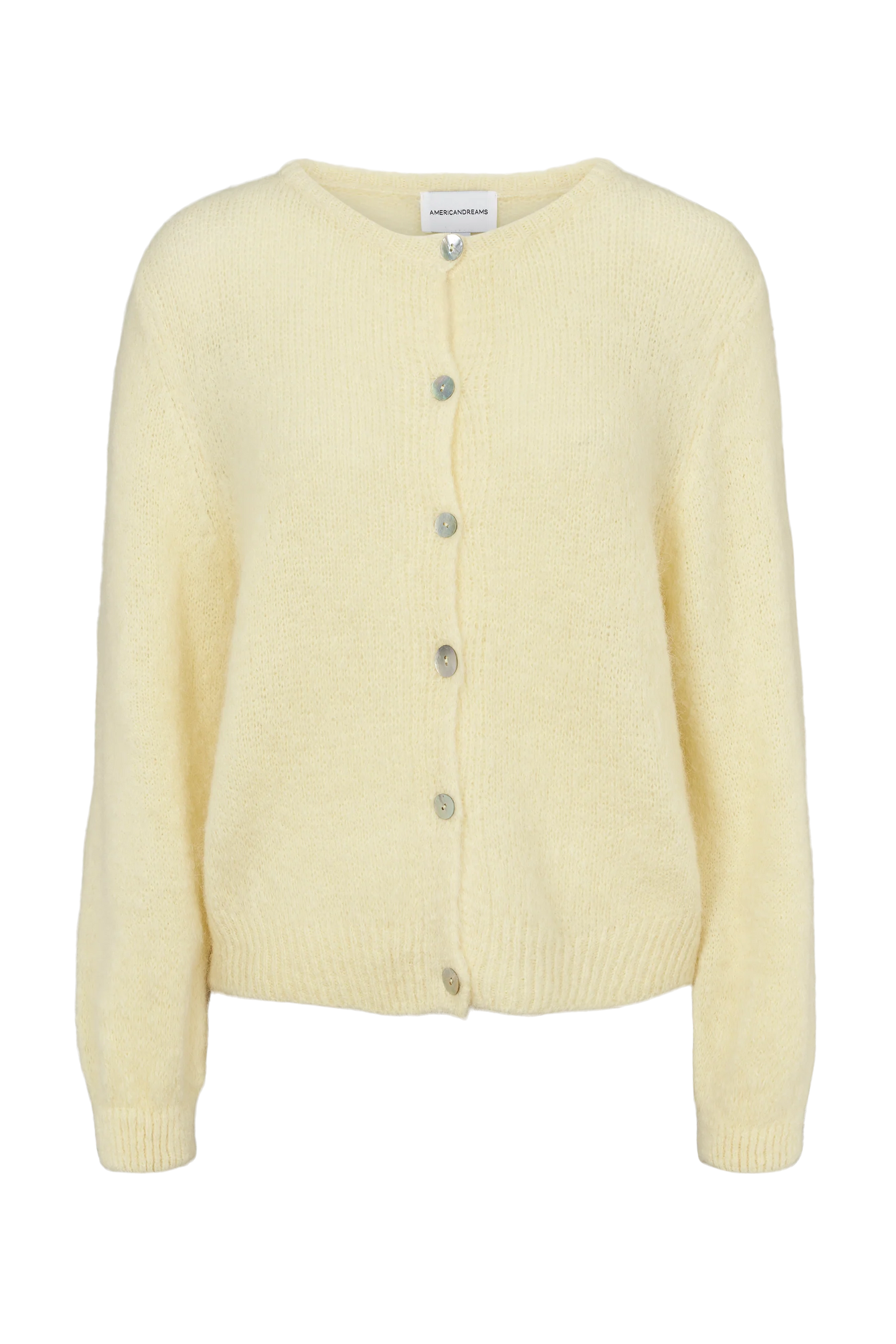 Susan Alpaca Cardigan Light Yellow