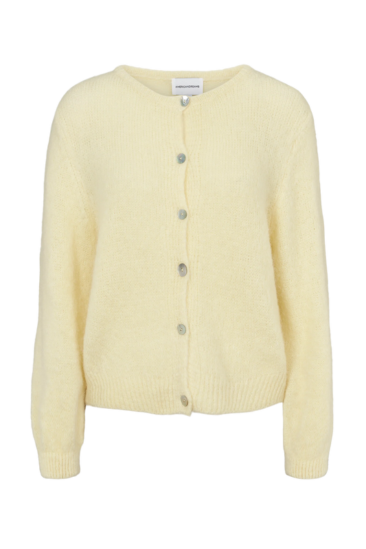 Susan Alpaca Cardigan Light Yellow