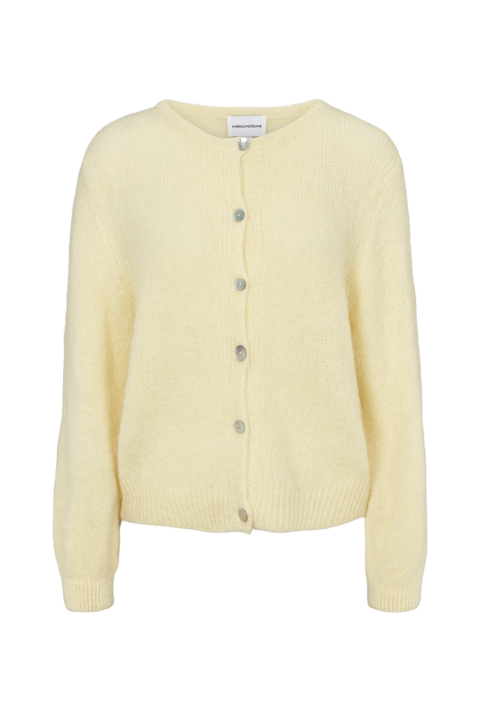 Susan Alpaca Cardigan Light Yellow