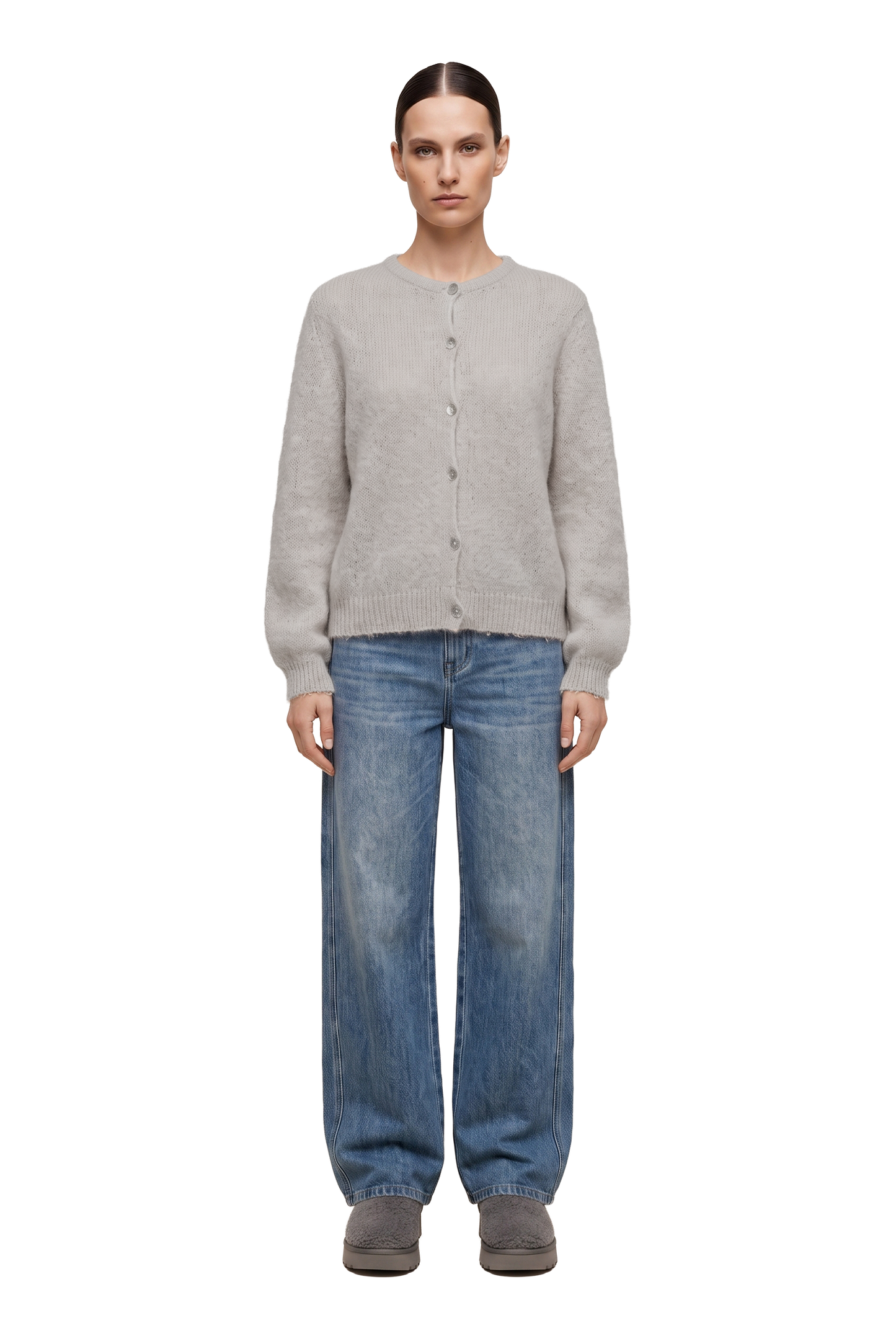 Susan Alpaca Cardigan Beige
