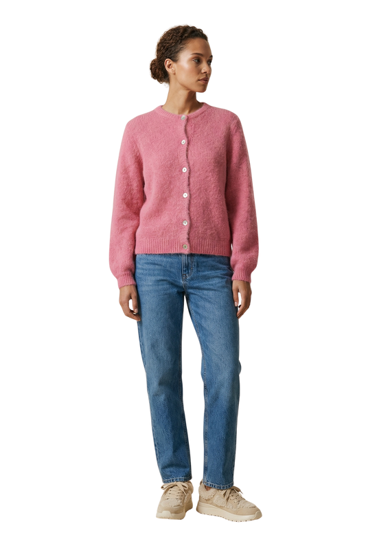 Susan Alpaca Cardigan Pink