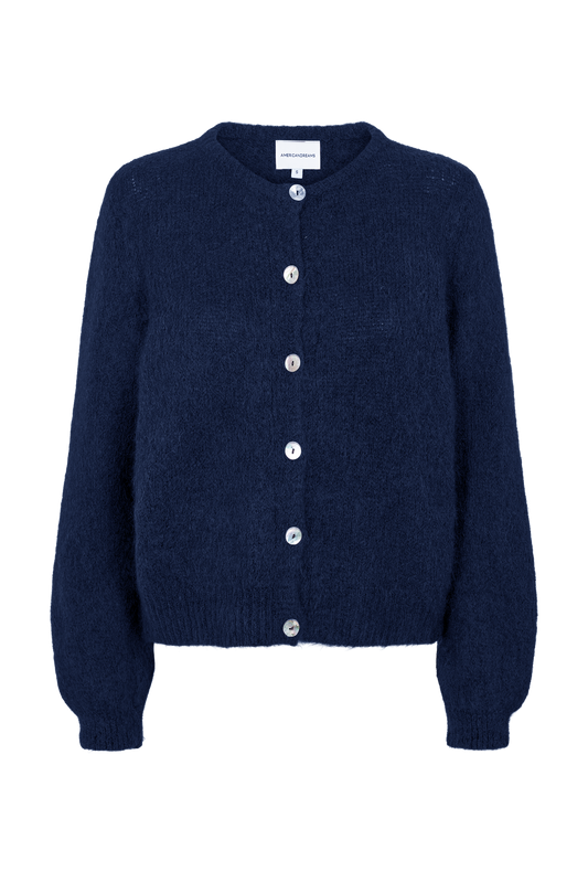 Susan Alpaca Cardigan Navy Blue