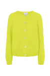 Susan Alpaca Cardigan Neon Yellow