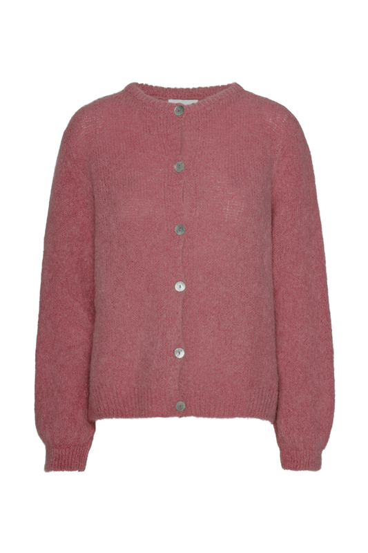 Susan Alpaca Cardigan Old Rose
