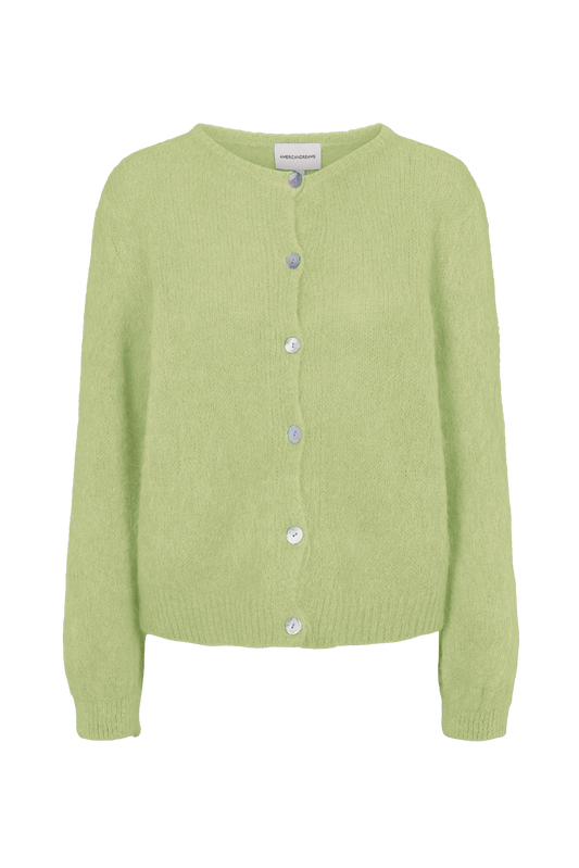 Susan Alpaca Cardigan Tea Green