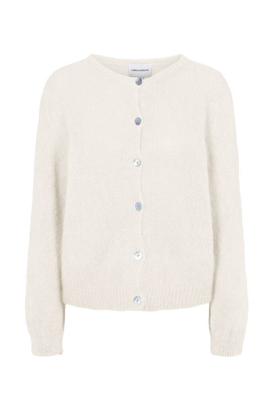 Susan Alpaca Cardigan White