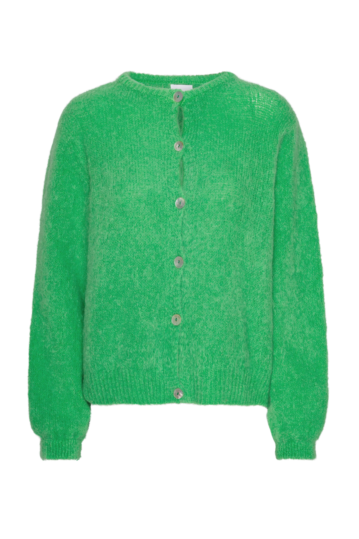 Susan Alpaca Cardigan Bright Green