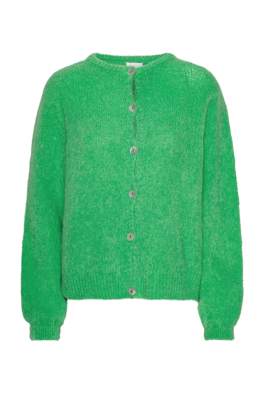 Susan Alpaca Cardigan Bright Green