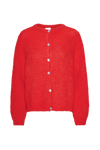 Susan Alpaca Cardigan Lipstick Red