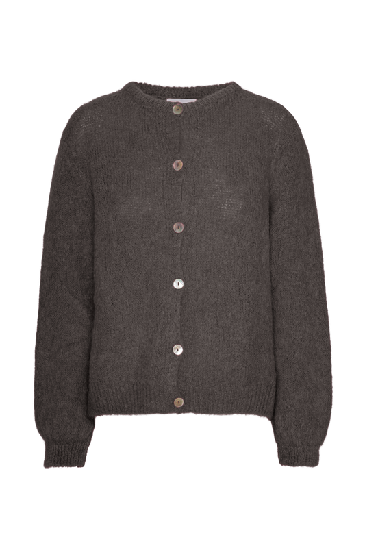 Susan Alpaca Cardigan Graphite