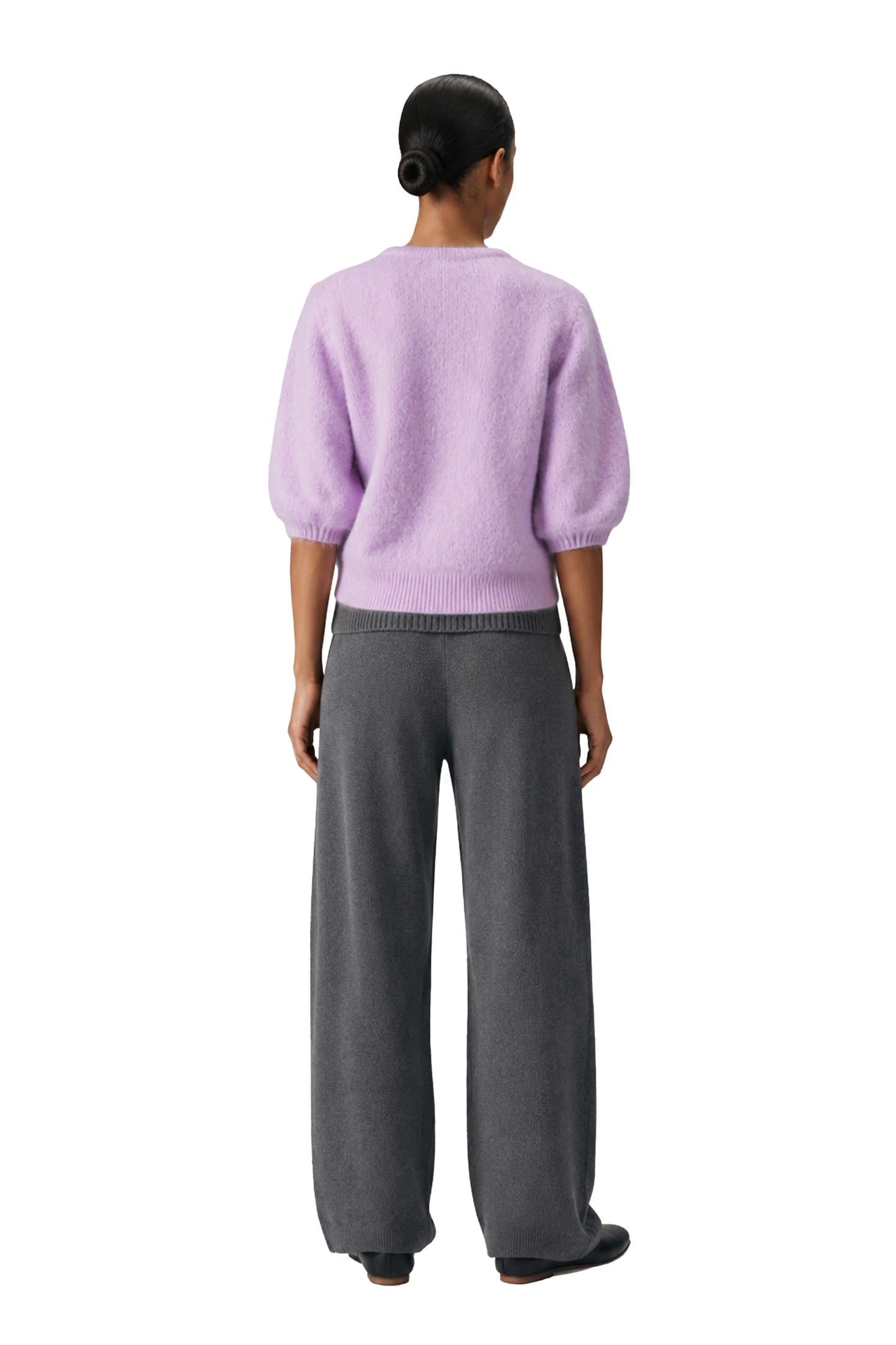 Susan Short Sleeve Cardigan Light Lilac