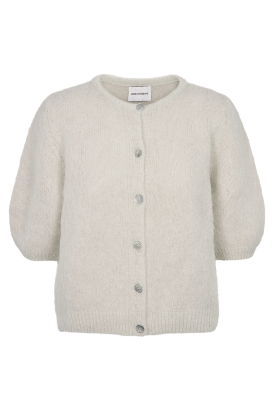 Susan Short Sleeve Cardigan Beige