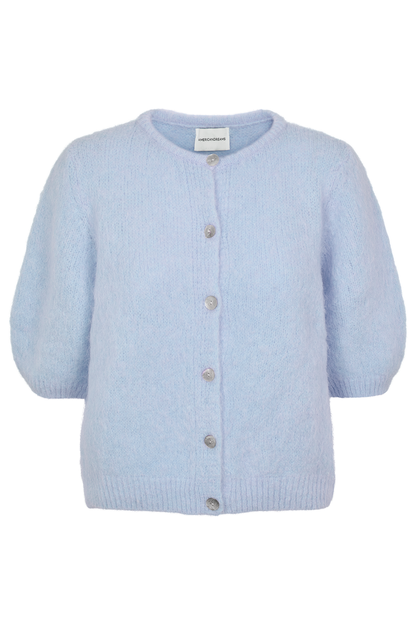 Susan Short Sleeve Cardigan Light Blue