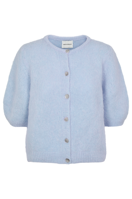 Susan Short Sleeve Cardigan Light Blue