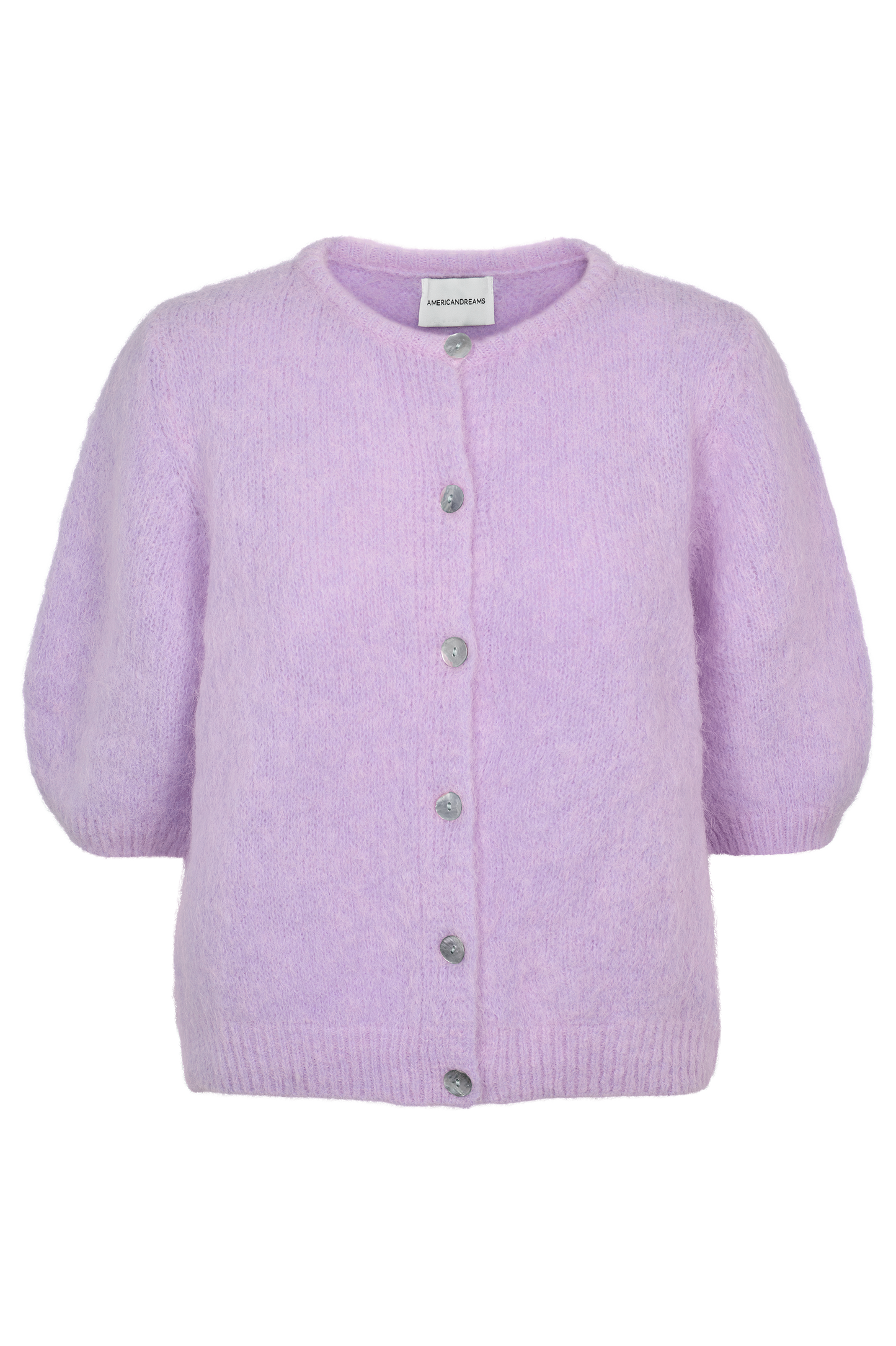 Susan Short Sleeve Cardigan Light Lilac