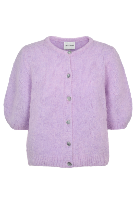 Susan Short Sleeve Cardigan Light Lilac