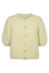 Susan Short Sleeve Cardigan Light Yellow