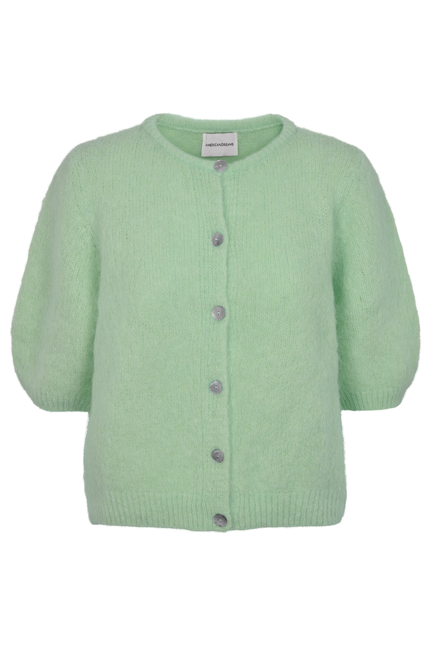 Susan Short Sleeve Cardigan Tea Green