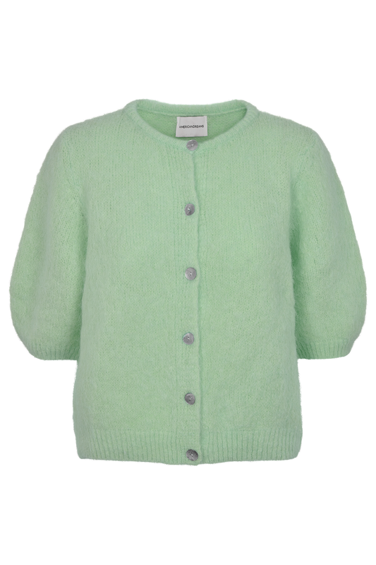 Susan Short Sleeve Cardigan Tea Green