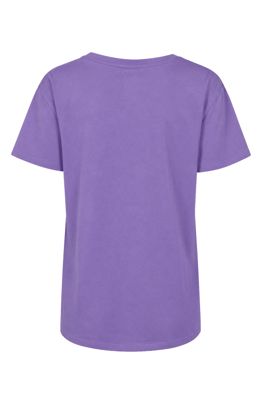T-shirt Lilac 38 East Authentic Cotton Tee W/Pink Letters