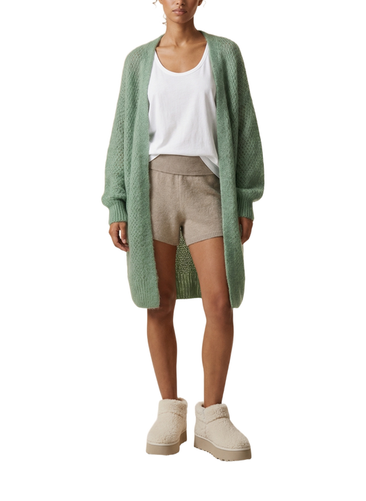 Tenna Cardigan Dusty Green Model