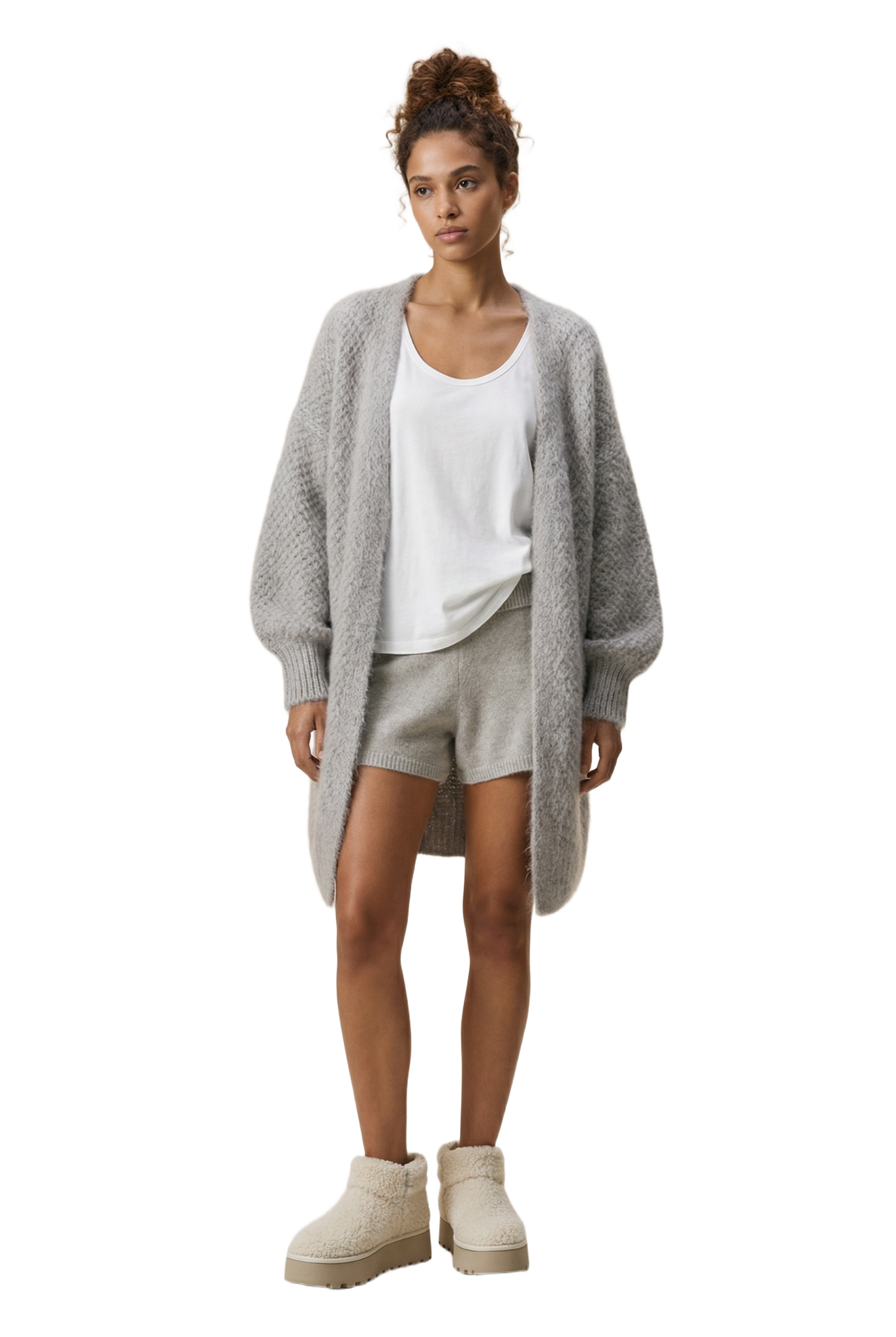 Tenna Cardigan Light Grey