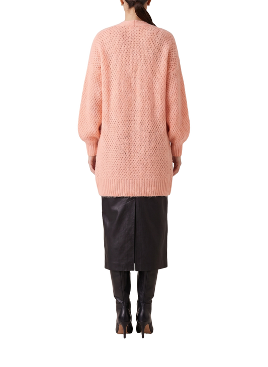 Tenna Cardigan Peach Model