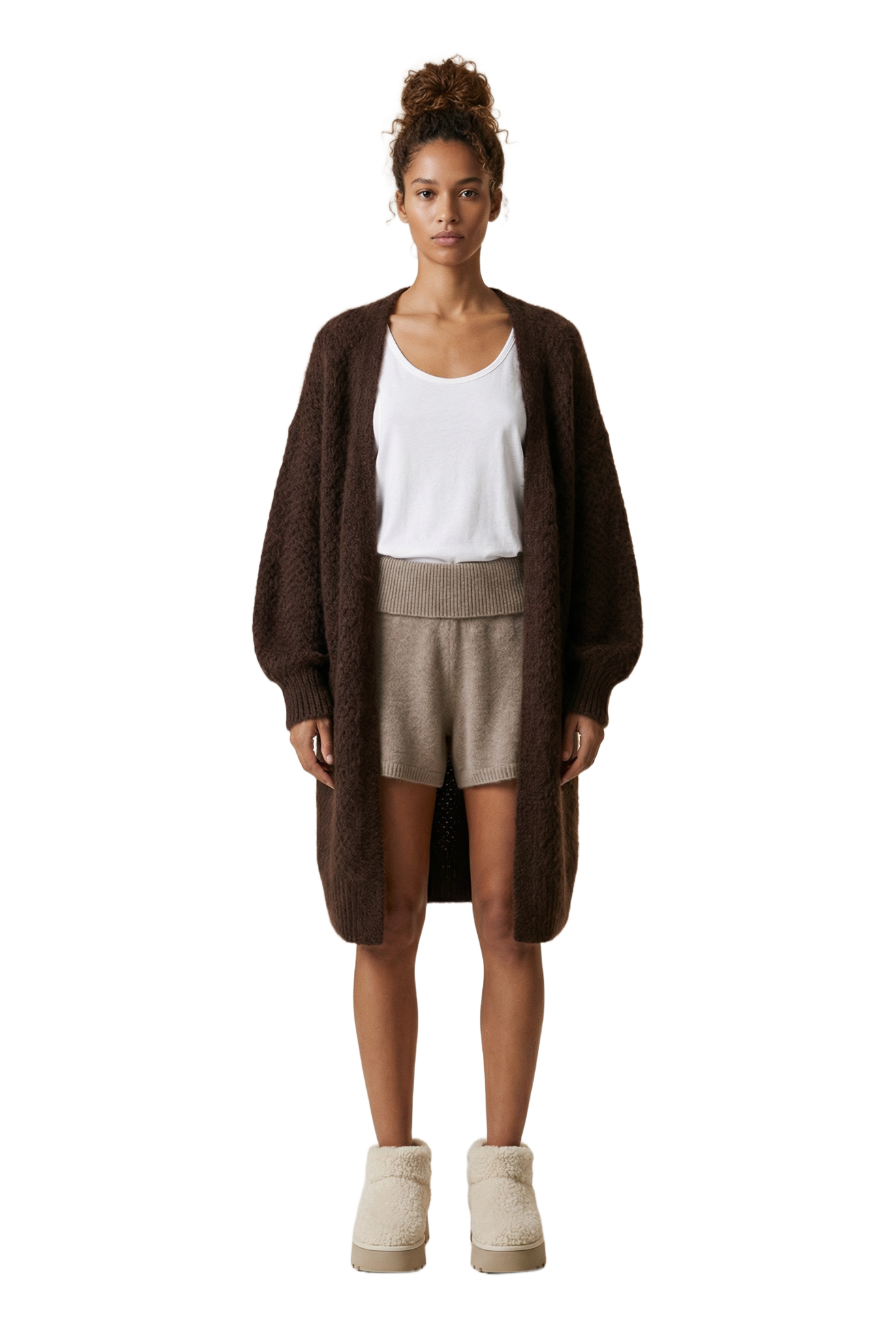 Tenna Cardigan Cocoa Brown