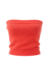 Tessi Bandeau Alpaca Top Coral Red