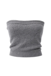 Tessi Bandeau Alpaca Top Graphite
