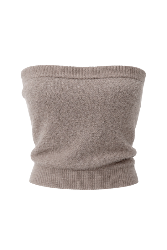 Tessi Bandeau Alpaca Top Light Taupe