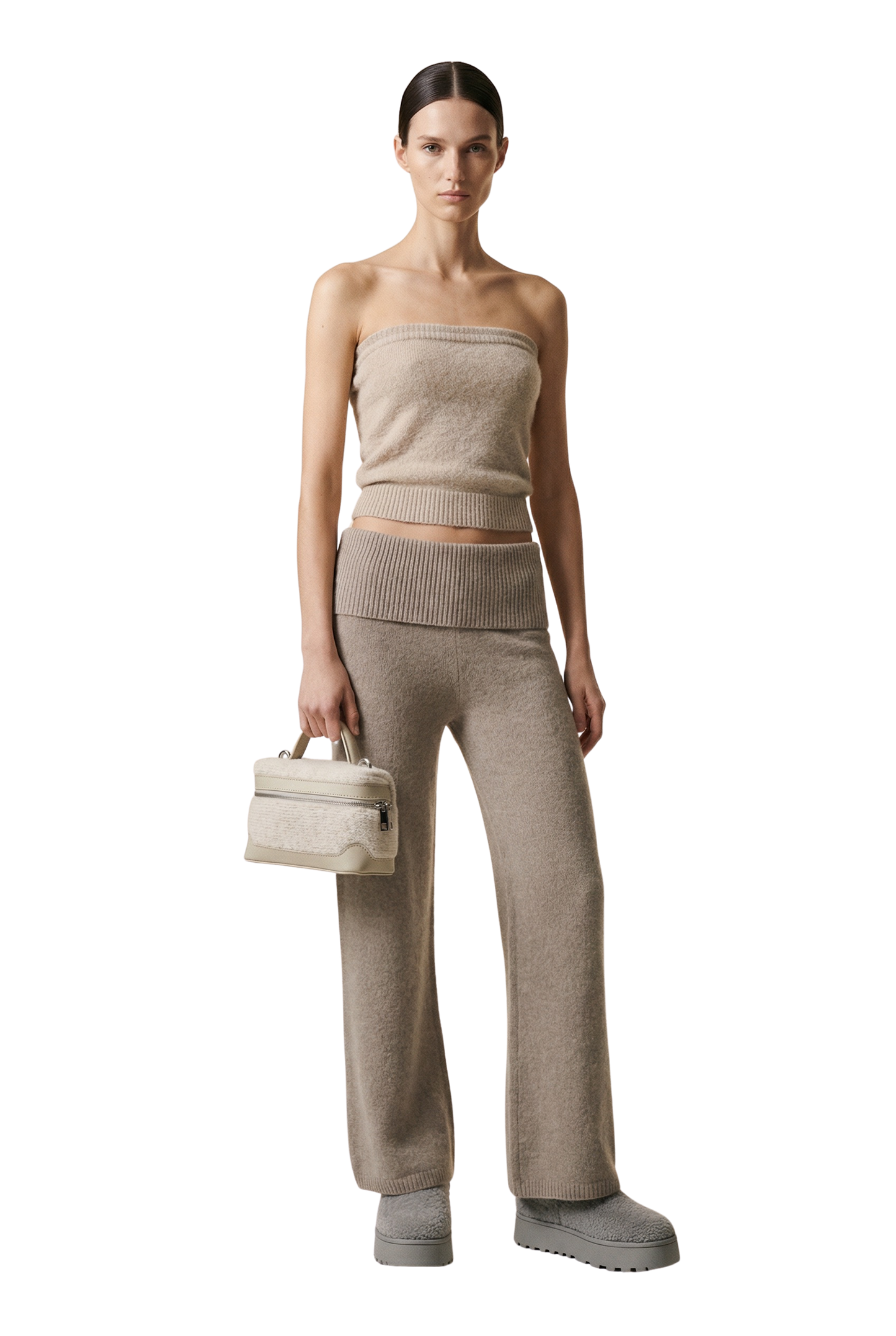 Tessi Bandeau Alpaca Top Beige