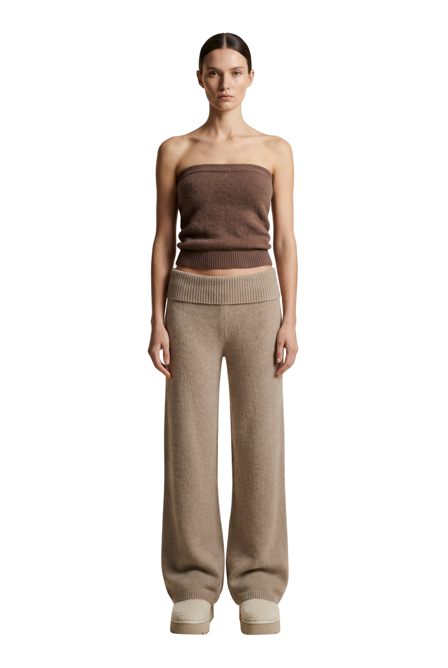 Tessi Bandeau Alpaca Top Cocoa