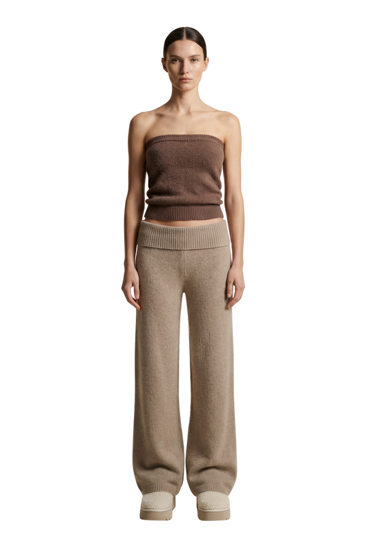 Tessi Bandeau Alpaca Top Cocoa
