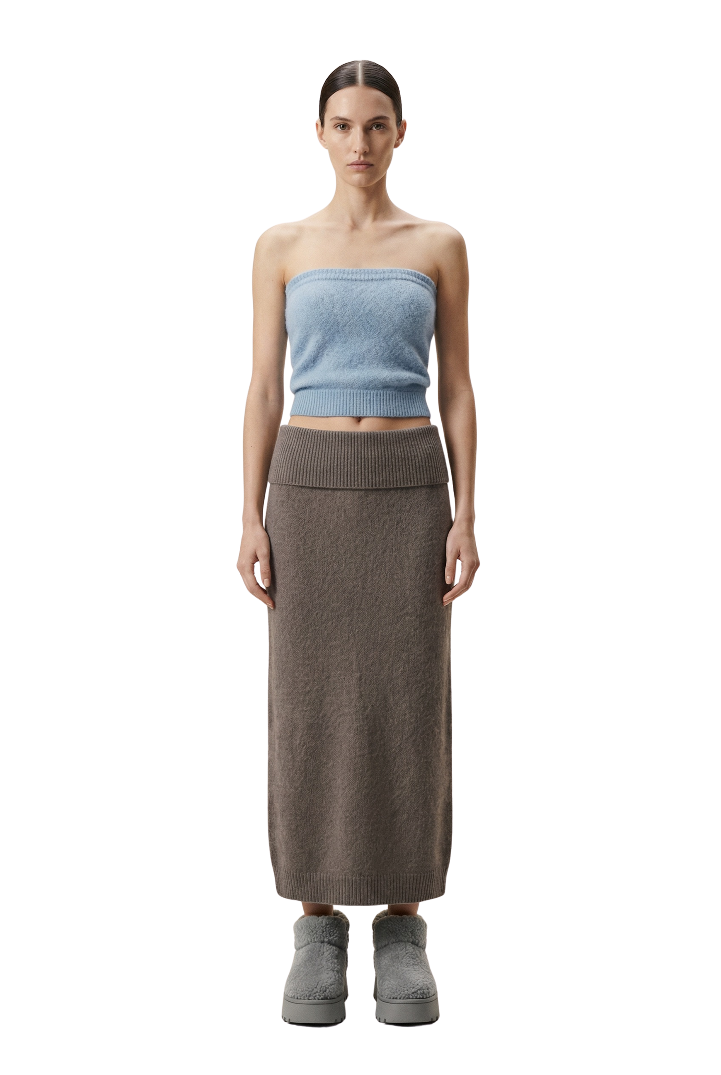 Tessi Bandeau Alpaca Top Light Blue