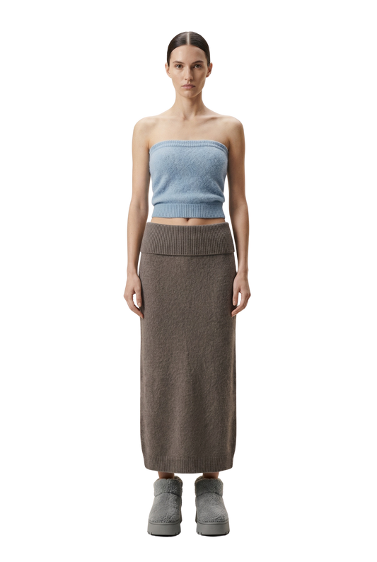Tessi Bandeau Alpaca Top Light Blue