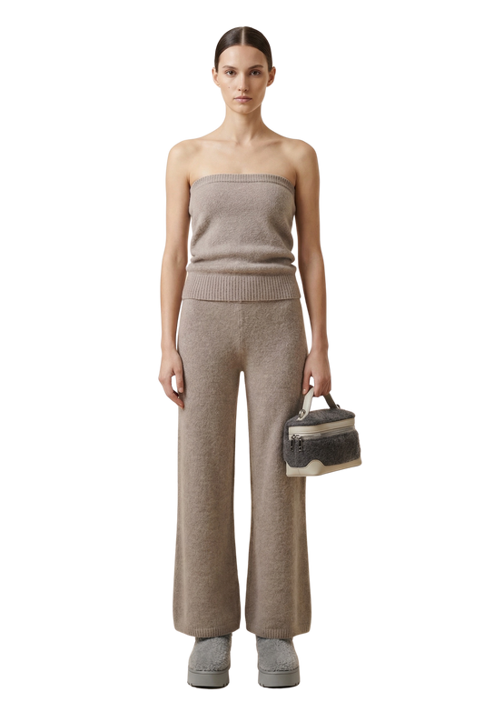 Tessi Bandeau Alpaca Top Light Taupe