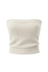 Tessi Bandeau Alpaca Top White