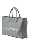 Signature Canvas Tote Large Dark Grey / White Logo