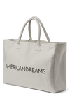 Signature Canvas Tote Large Light Grey / Black Logo