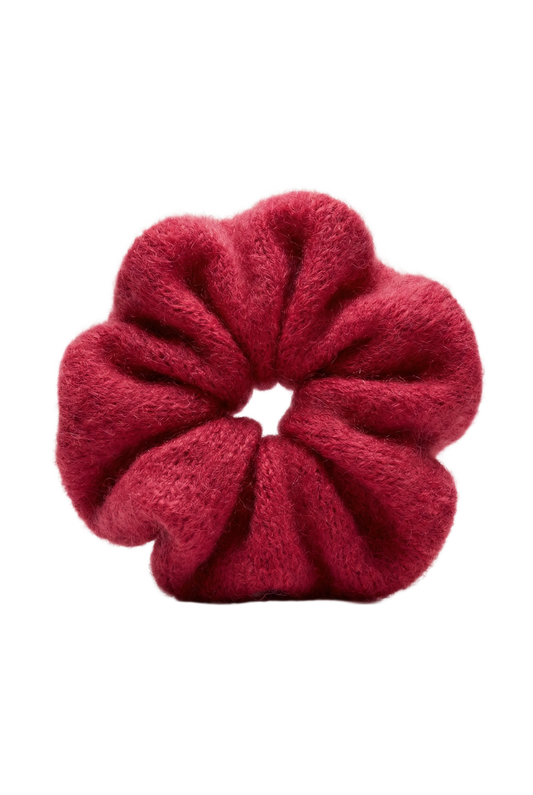 Tullah Knit Scrunchie Cerise