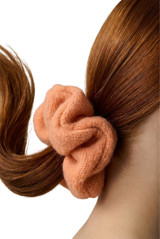 Tullah Knit Scrunchie Burnt Orange
