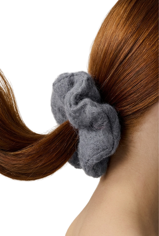 Tullah Knit Scrunchie Grey