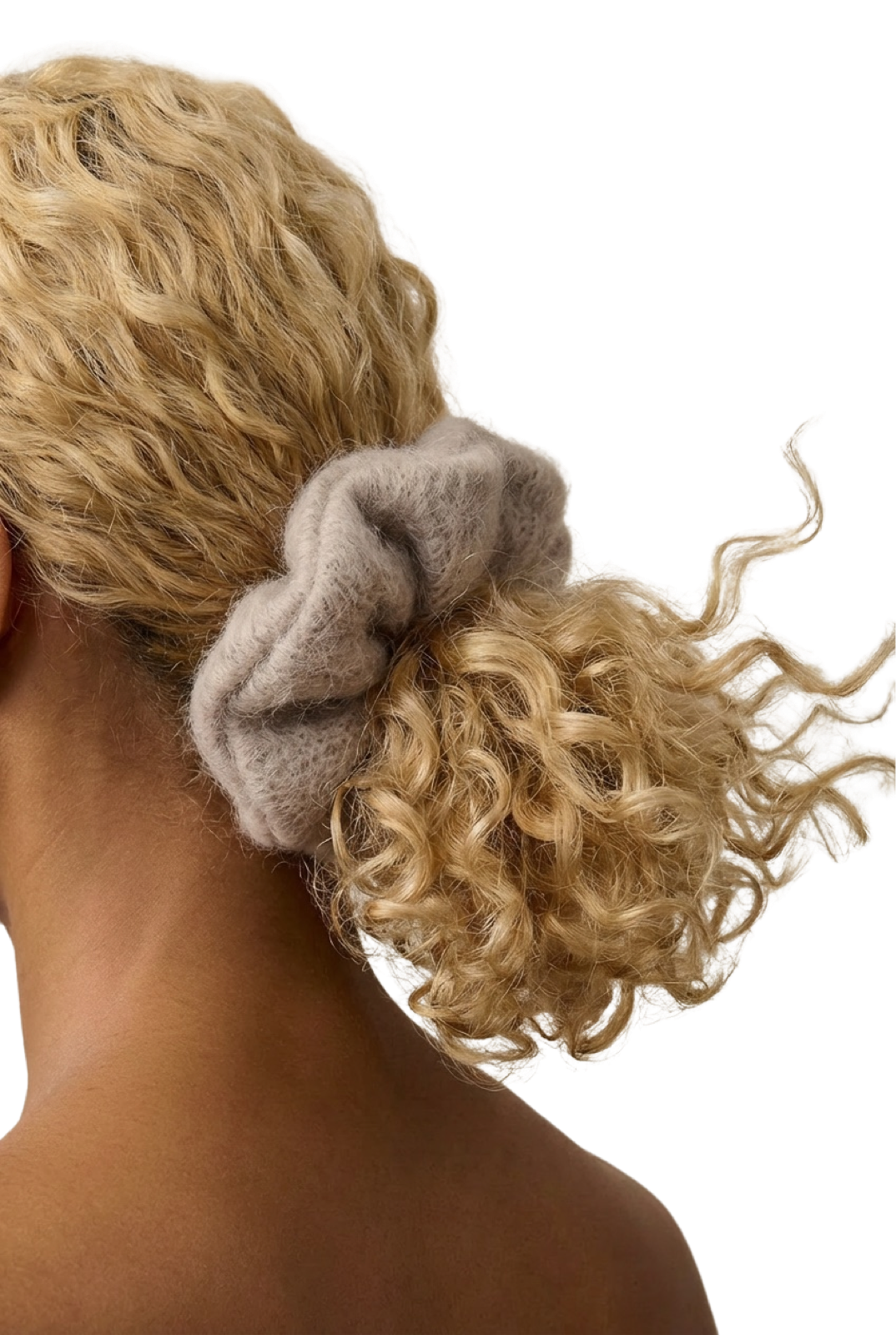 Tullah Knit Scrunchie Light Taupe