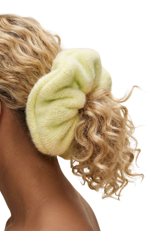 Tullah Knit Scrunchie Light Yellow